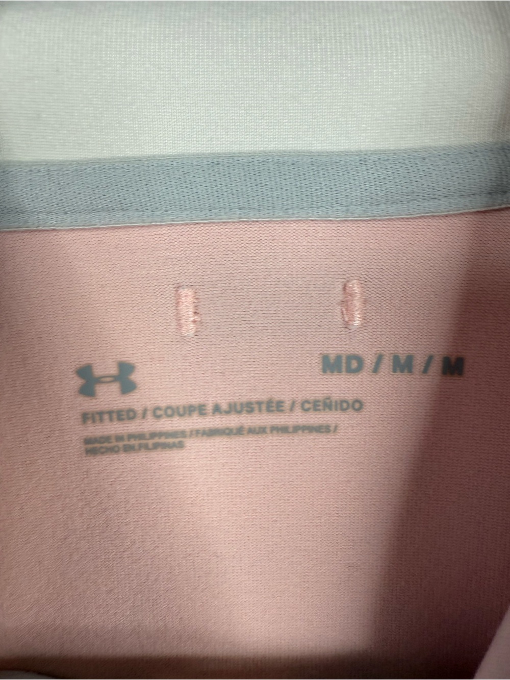 Under Armour sweater Light Pink and White Half-Zip Performance Pullover - Picture 6 of 15